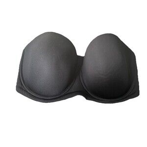 Wacoal Strapless Black Bra Size 36DDD 854119 Red Carpet